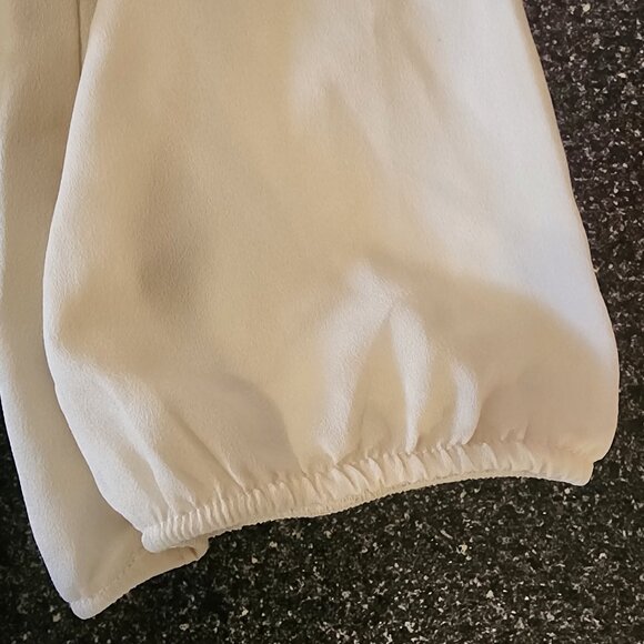 Foreign Exchange Cream Tie-Front Blouse - Picture 6 of 6